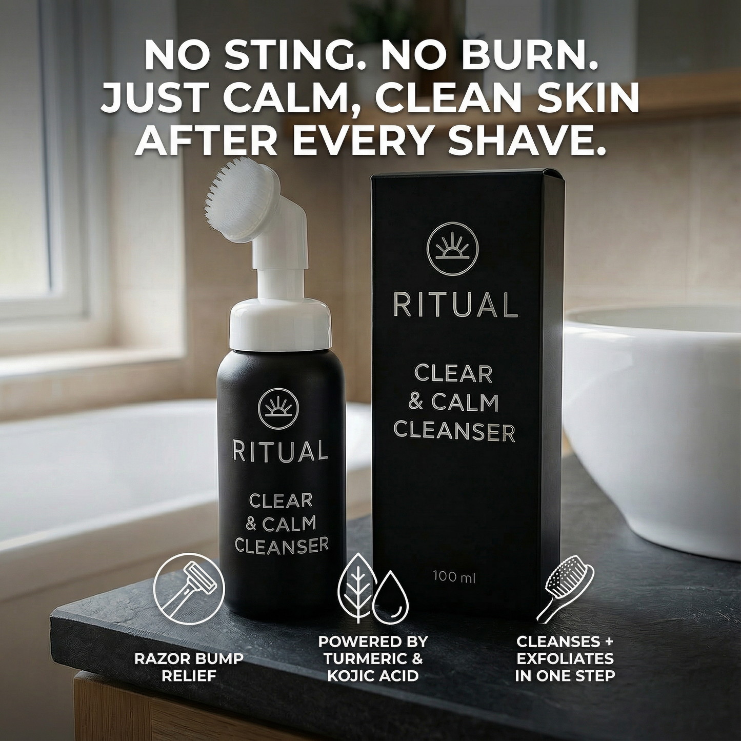 RITUAL Clear & Calm Cleanser – Turmeric + Kojic Acid